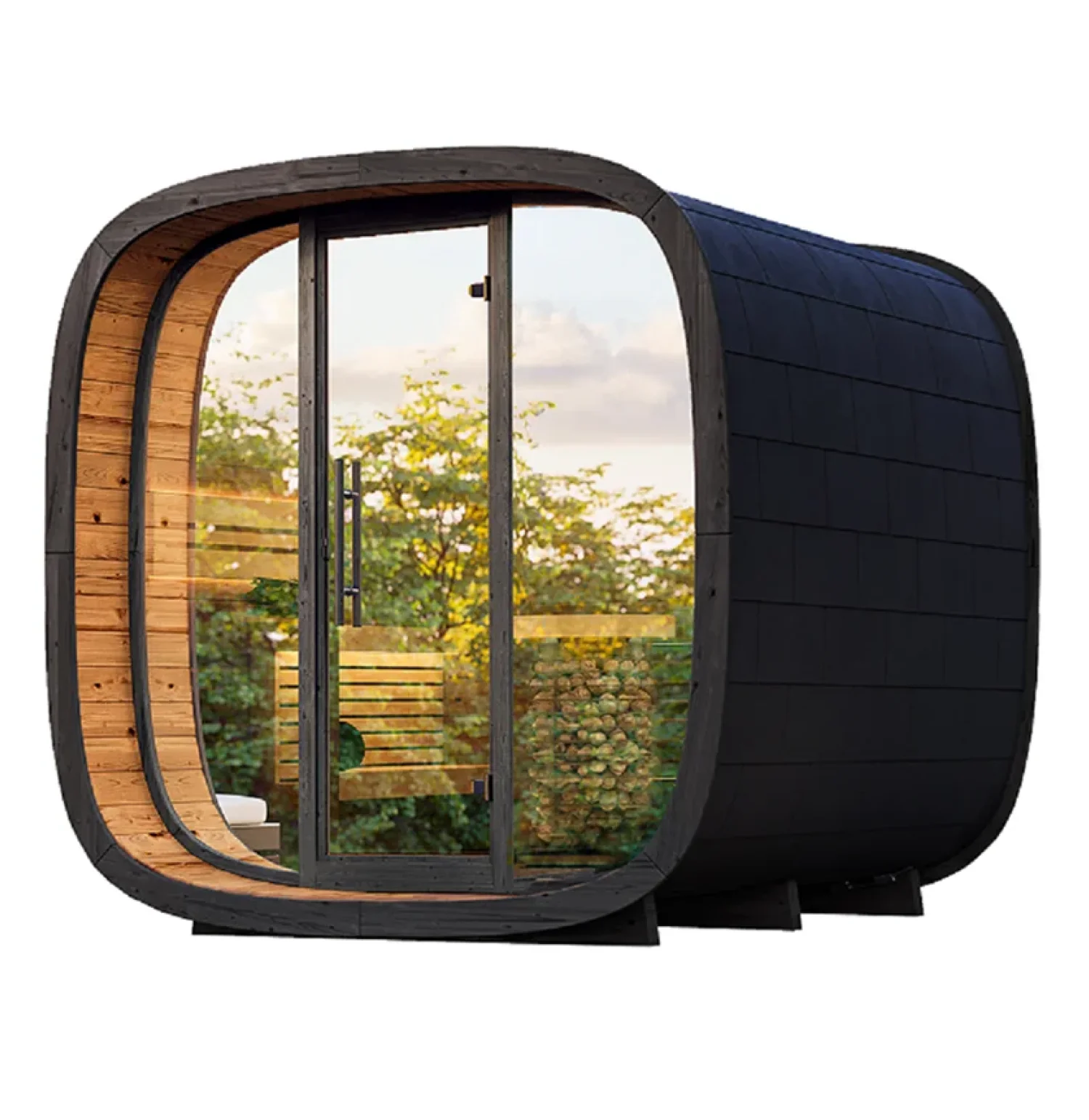 Outdoor-Sauna-Thermo-Treated-Spruce-SERENITY-ROUND-C