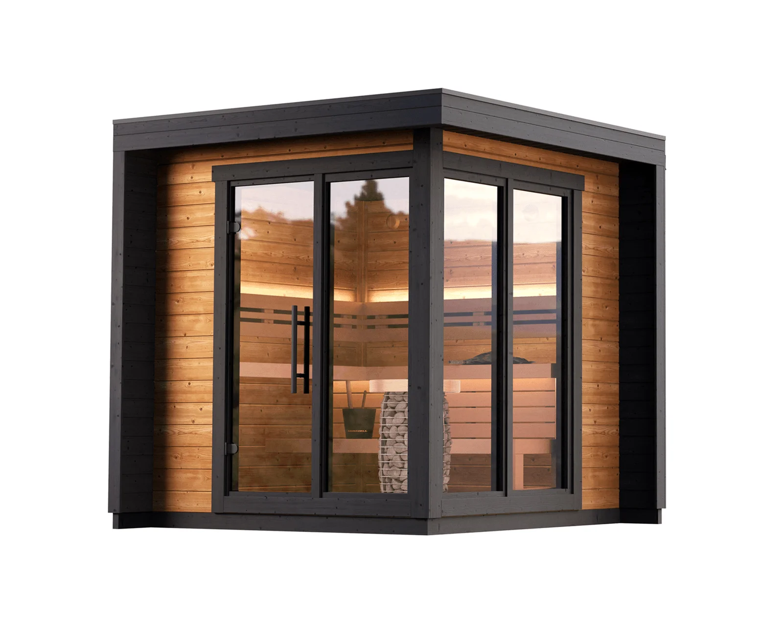 Outdoor Sauna Thermo Treated Spruce PATIO S (4 – 8 Person) MADE IN EUROPE