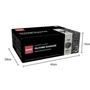 Sauna Heater Stones HARVIA Olivine Diabase 5-15 cm 20 kg