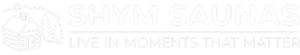 Shym Saunas Logo - White