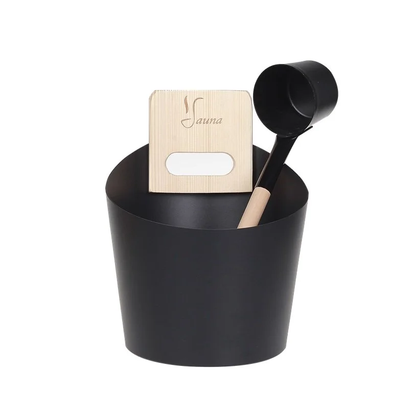 Bucket Ladle Thermometer Sand Clock Set for Sauna Banya - Image 4