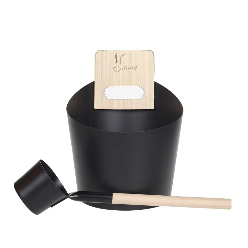 Bucket Ladle Thermometer Sand Clock Set for Sauna Banya - Image 5