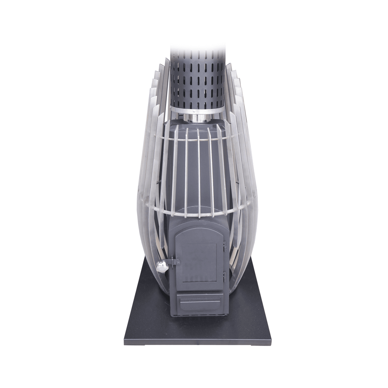 Sauna heater side view