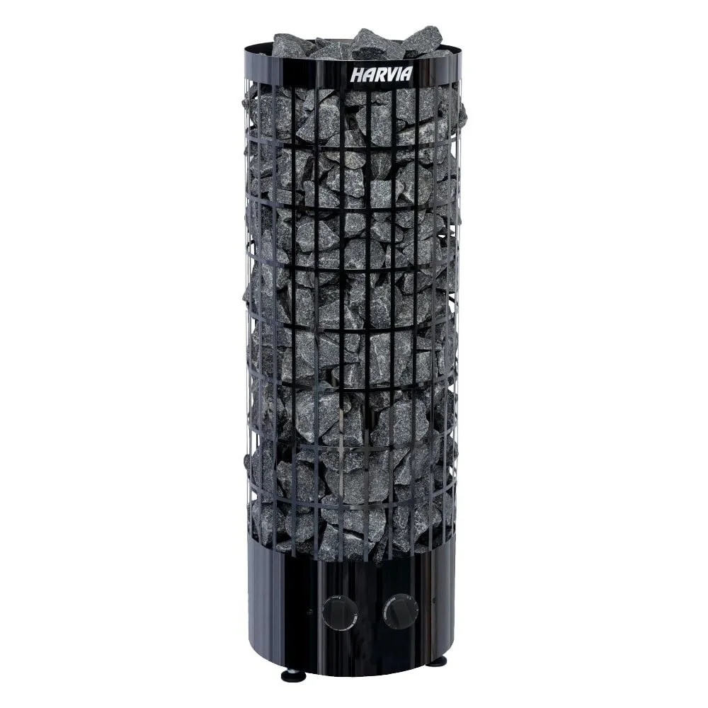 Black steel sauna heater
