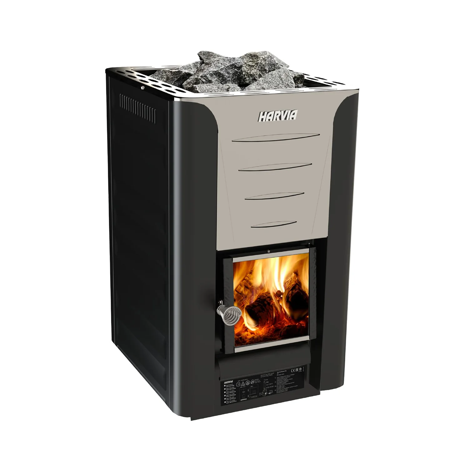 Wood burning heater Harvia Pro 20 BimSchV2 black