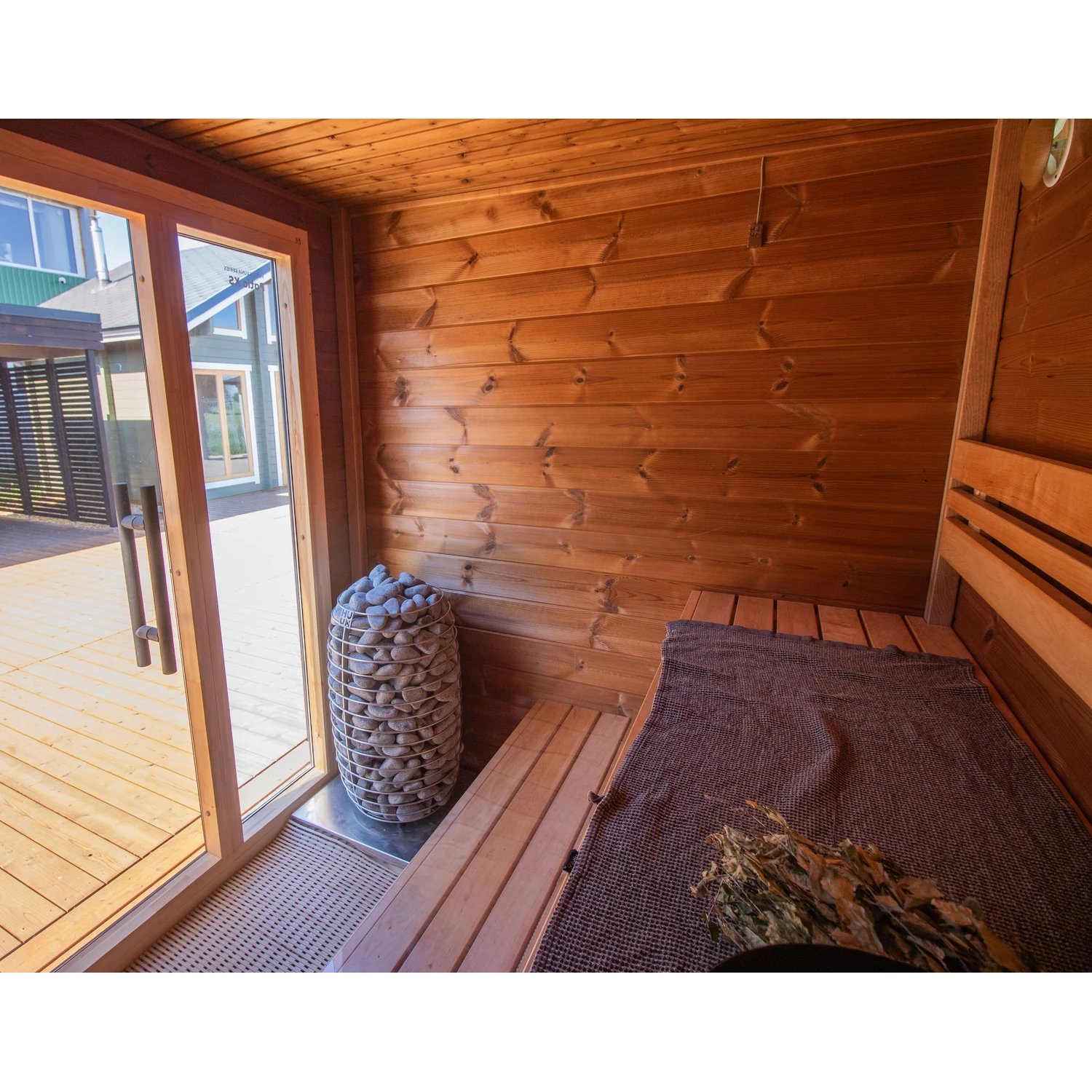 Leil Patio 3XS outdoor sauna - interior door