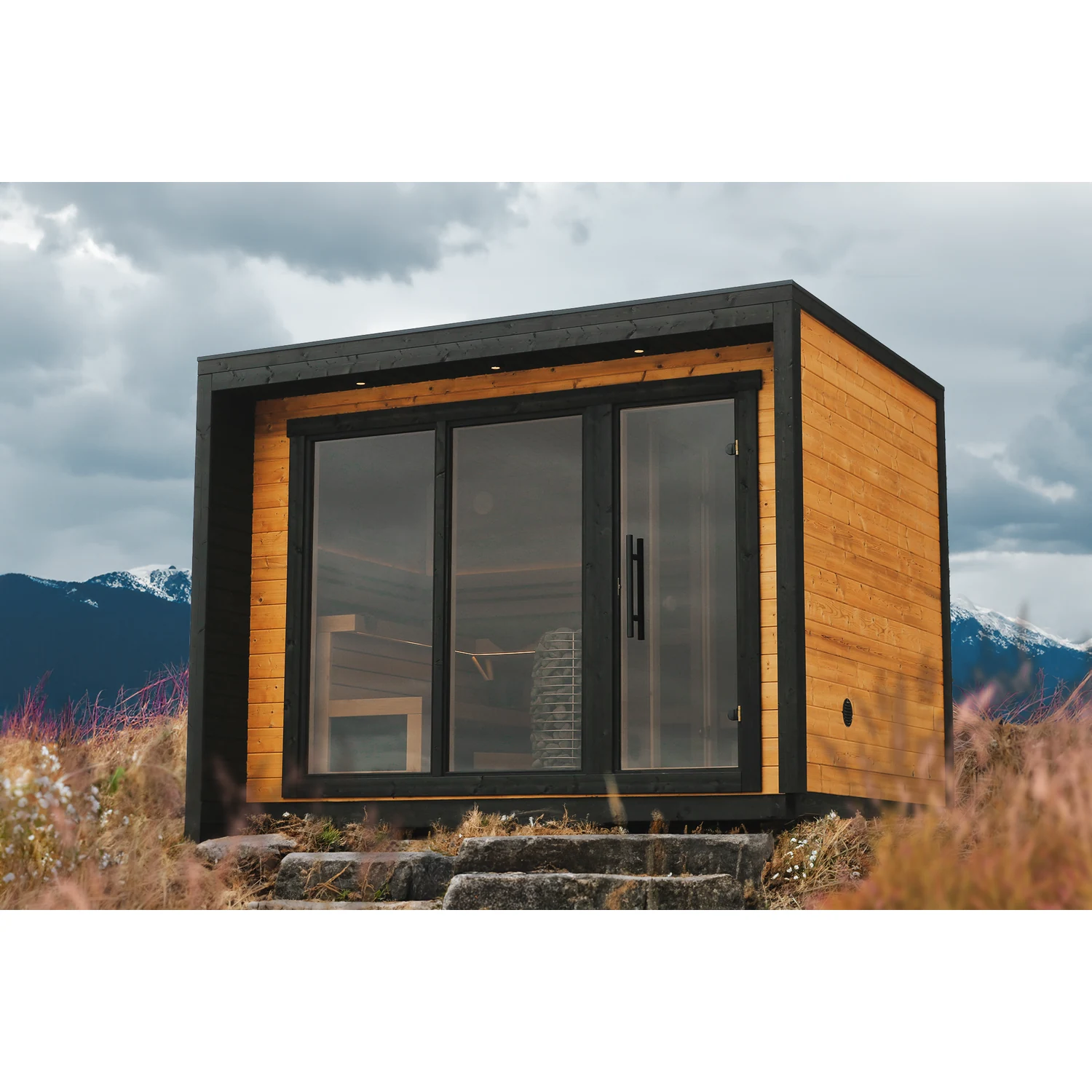 Leil Patio M outdoor sauna - exterior landscape