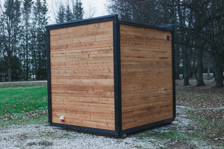 Leil Patio XS outdoor sauna - exterior rear