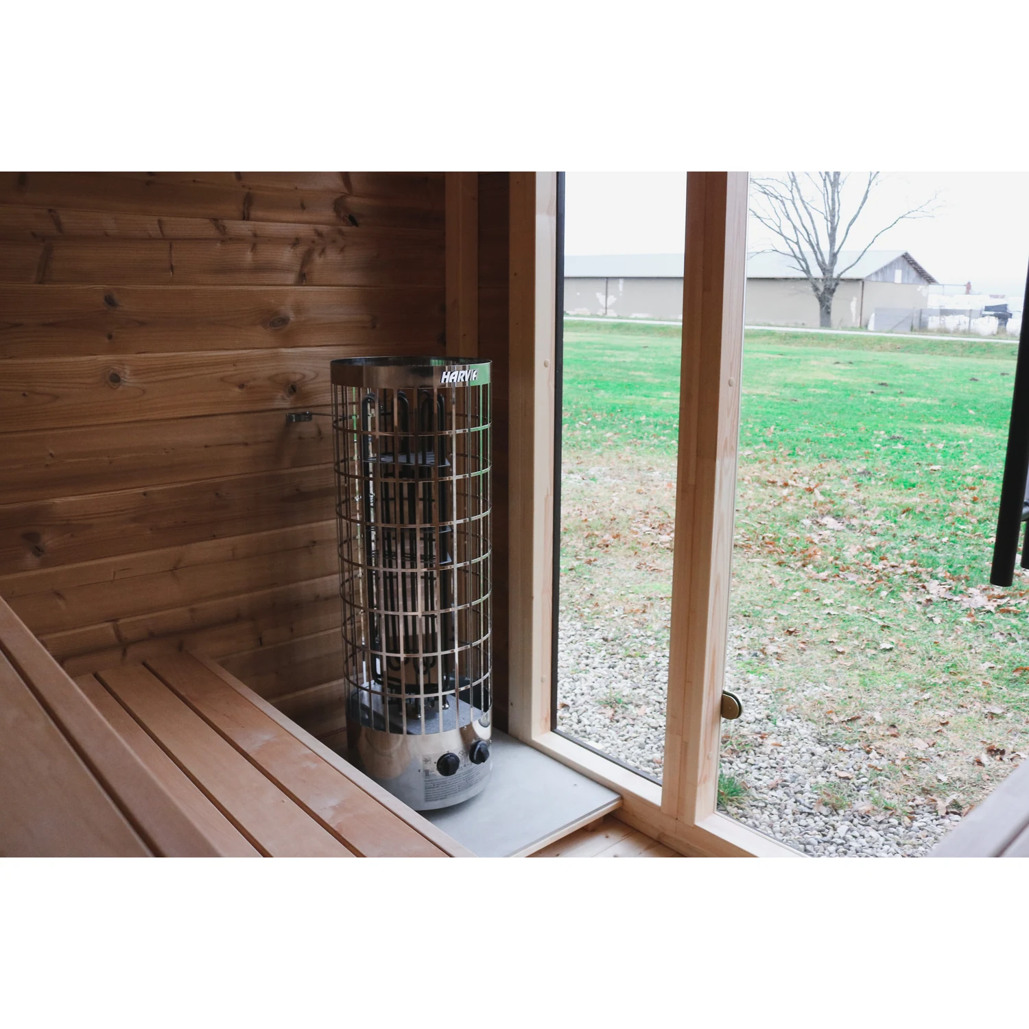 Leil Patio XS outdoor sauna - heater