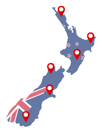 New Zealand delivery coverage